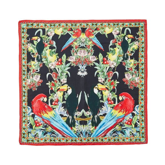 Camila Toucan Play Large Square Scarf - Picture 1 of 7
